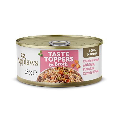 Applaws Wet Dog Food Chicken with Ham Vegetables and Rice 156g Tin 12 x 156g