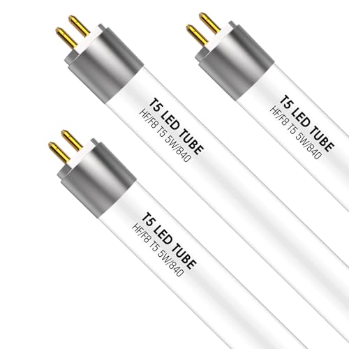 IHYCTV LED TUBE SHORT 288 mm Mini LED Röhre 5W 685 lm 4000K G5 Sockel Nachrüstung Ersatz klassischer 8W Lampen AUSSCHLIESSLICH FÜR EVG Plug Play 840 Neutralweiß Licht 1 Pack