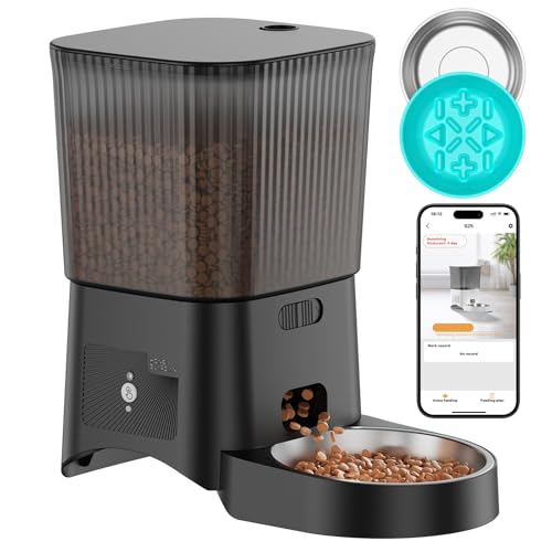 HONEYGUARDIAN 3.5L Katze mit Edelstahlschüssel Langsam Futternapf