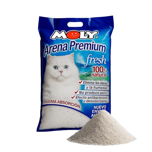 MOLY 1 8kg Hohe Saugkraft Neutralisiert Gerüche Unterstützt das Wohlbefinden deiner Katze Speziell für Katzen entwickelt