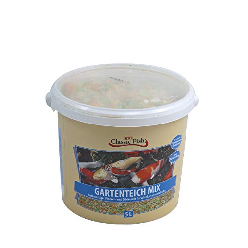 Classic Fish TeichMix Fischfutter Teichfutter 5 Liter Eimer Standardfutter