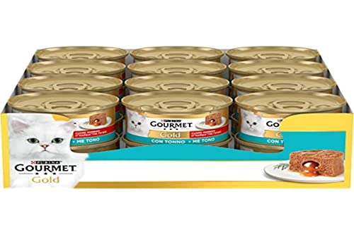 Purina Gourmet Gold Herz weich feucht Katze mit Thunfisch - 24 Dosen 85 g 24 x 85 g