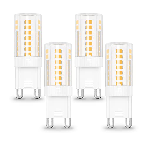 XIMNCHNI G9 LED Lampen Warmweiß 3000K 3.5W Entspricht 35-40W Halogenbirne 460LM 230V Glühlampe G9 Bi-Pin Base Nicht Dimmbar Leuchtmittel G9 Birne Kapsel Lampe 4er Set
