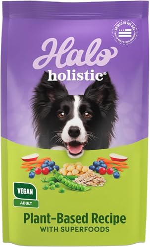 Halo Vegan Trockenfutter für Hunde Garden of Vegan Recipe 10 Pound Bag