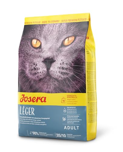 JOSERA L ger 1 x 2 kg Katzenfutter mit wenig Fett für übergewichtige oder sterilisierte Katzen Super Premium Trockenfutter für ausgewachsene Katzen 1er Pack