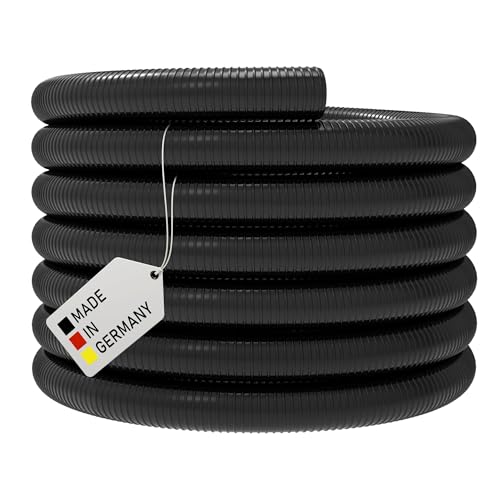 Teichschlauch SCHWARZ Pumpenschlauch Förderschlauch Spiralschlauch Pumpen Druckschlauch Saugschlauch - METERWARE - 25 mm 1