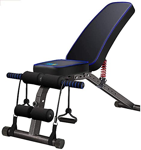 XDLEDMKIZ Hantelbank Kurzhantelbank verstellbare Hantelbank für Training Fitness und Workout Heimtrainer für Ganzkörpertraining mit Flach- Schräg- Neigungsfunktion