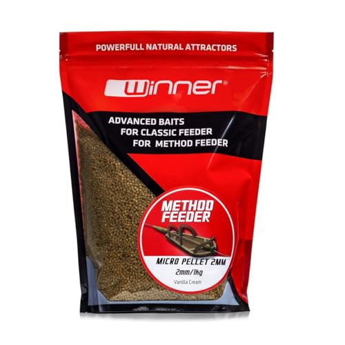 Tandem Baits Karpfen Futter Angelfutter Pellets Method Feeder Pellet 2 mm 1 kg Vanillecreme