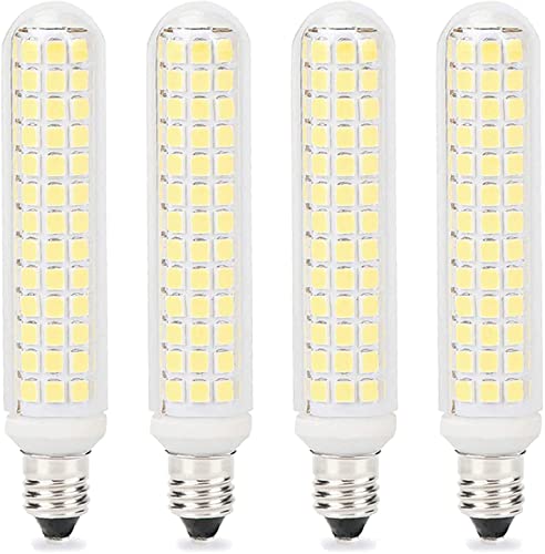 E11 LED-Glühbirne dimmbar 13 W 134 LED-Perlen 1300 lm 2835 SMD LED-Maisbirne AC 220 V kein Flackern 360 Abstrahlwinkel für LED-Kronleuchter-Glühbirnen Heimbeleuchtung Kaltweiß 4 Stück