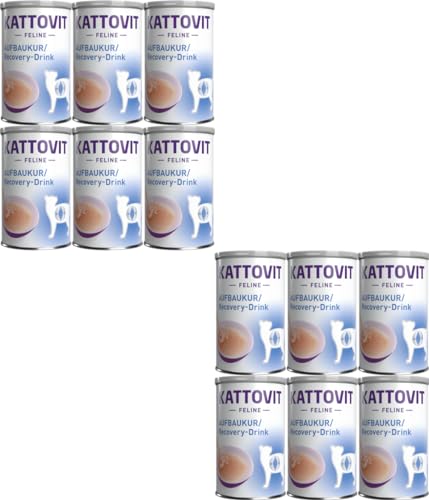 Feline Recovery Drink für Kattovit 12x 135ml Ergänzungsfuttermittel für ausgewachsene Katzen Aufbaukur in der Genesungsphase bei höheren Energie- und Trinkbedarf