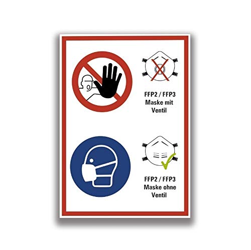 Aufkleber Warnung Einlass nur ohne Verbot Hinweis Schild Folieößen wählbar Made in Germanyöße 30x42 cm
