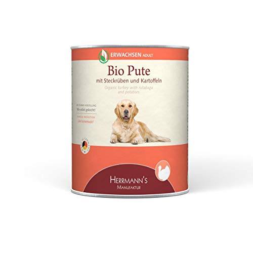 Herrmann s Herrmanns Hundefutter Erwachsen Bio-Pute 800g 6 x 800 g