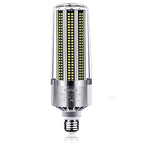 ONIVIB 240W Superhelle LED Mais Lampen Birne Buckelsockel 27000 Lumen 2700W Äquivalent 5000K Kaltweißes Tageslicht für großflächige Kommerzielle Beleuchtung Garage Warehouse Factory