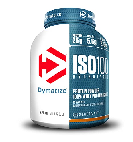 Dymatize ISO 100 Hydrolyzed Chocolate Peanut 2264g - Whey Protein Hydrolysat Isolat Pulver