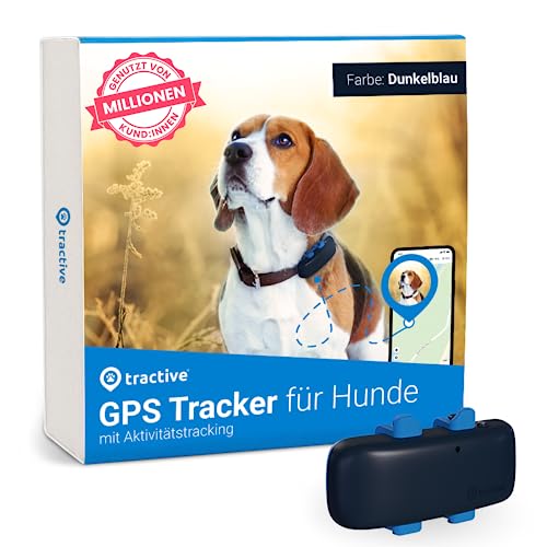 Tractive Tracker für Hunde Empfohlen von Martin Rütter Weltweite Live Ortung Weglaufalarm Gesundheitswarnungen Aktivitätstracking Mehrfacher Testsieger