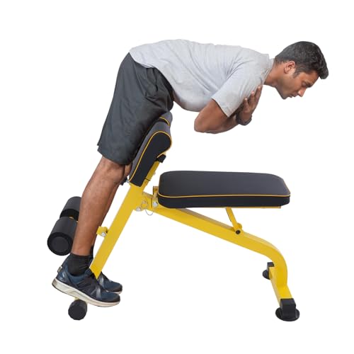 Multifunktion Trainingsgerät Römischer Stuhl Fitnessbank für Gesäß Hamstring und unteren Rücken Multi Workout 90x71 101cm