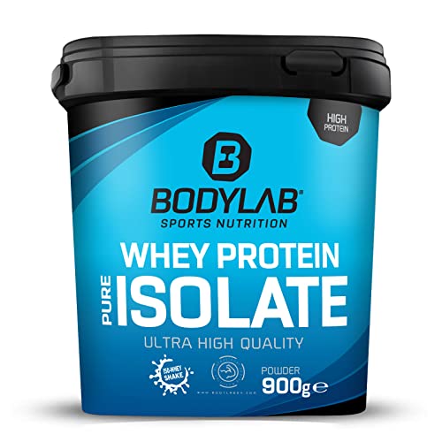 Whey Protein Isolate 900g Neutral Bodylab24 Eiweißpulver aus Whey Isolat Whey Protein-Pulver kann den Muskelaufbau unterstützen konzentriertes Iso-Whey-Protein frei von Aspartam