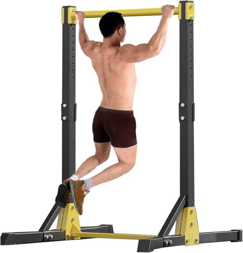 LYDBMYT Klimmzugstation tragbarer Fitnessturm Klimmzug- Dip-Station Hilfstrainer freistehende Stangenstation Fitnessturm 181 kg mit Trainingsgerät mit 11-Gang-Einstellung