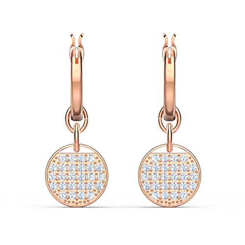 Swarovski Ginger Creolen Weiss Ros gold-Legierungsschicht