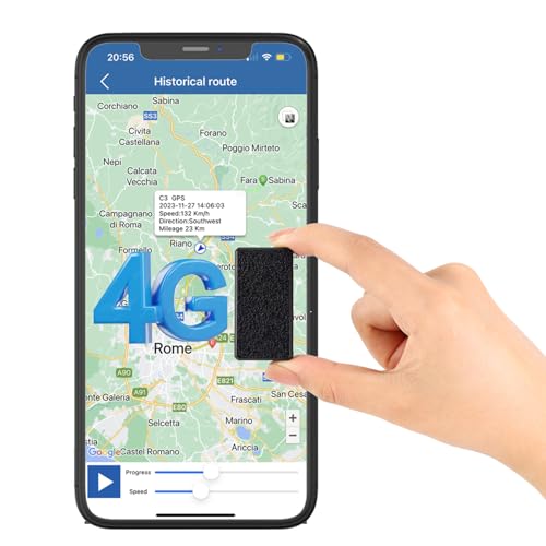 Winnes Auto tragbarer Echtzeit Automatischer Ortungsgerät Kostenloser Tracking App geeignet für Kinder Geldbörsen Fahrzeuge ältere Menschen Haustiere