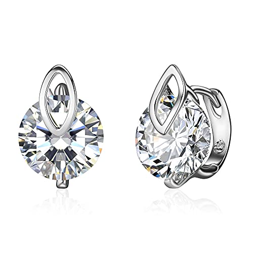 925 Sterling Silber Niedliche Mini Doppellippe Pailletten Creolen Schlichter Schmuck Frauen Mädchen Geschenk Holz Schneegesicht Trendy