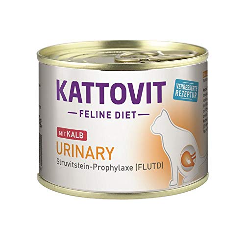 Kattovit Feline Diet Urinary Kalb 12 x 185g Katzenfutter nass