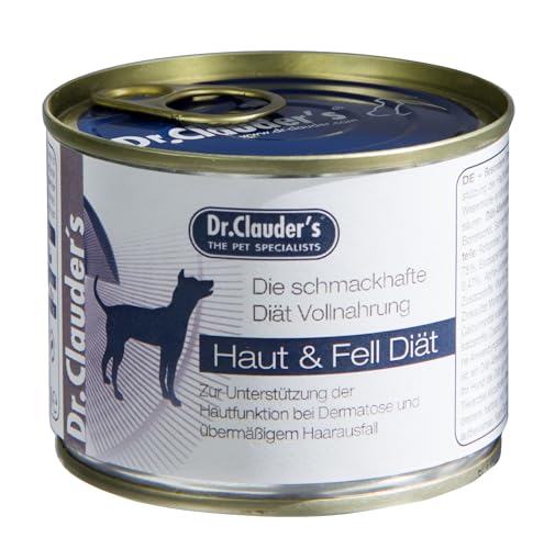 Dr. Clauder s Super Premium Nassfutter für Hunde therapeutische Diät 6 x 200 g 6 x 200 g für Haut und Fell FSD