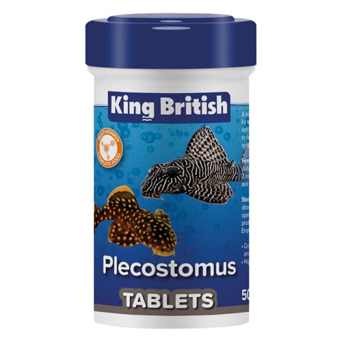 King British Plecostomus Tabletten 50g Multi Vitamin Alleinfuttermittel Natürliche Inhaltsstoffe Verbessert Farbe Vitalität Für Plecostomus Bodenfütterung