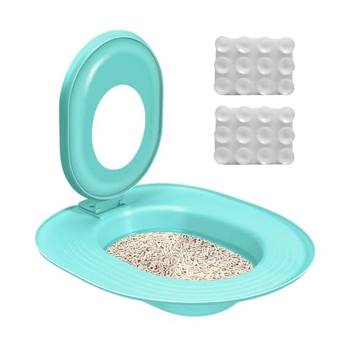 Katzen WC Trainer - Katzentoilette Sitz Für Welpen - Katzenerziehungsset Für Wohnung Bad Mit Einfacher Anwendung