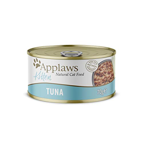  Natural Wet Kitten Food Tuna in Jelly Tin 70g Pack of Packaging May Vary