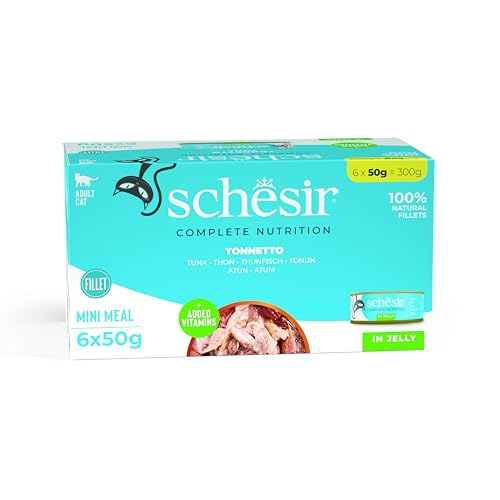Schesir Katzenfutter Jelly Thunfisch Multipack Portionsbeutel 6x50 g 1 x 300 g