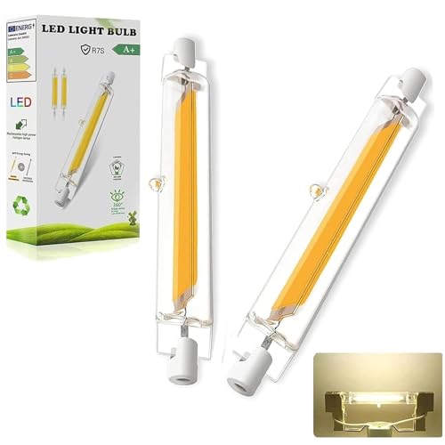 LVLIZHHO R7S LED 78mm Dimmbar Naturweiß 4500K 1000LM LED R7S 78mm 10W Ersatz für 100W Halogen Leuchtmittel Kein Flackern 360 Abstrahlwinkel für Innen Außenbeleuchtung 2er Pack