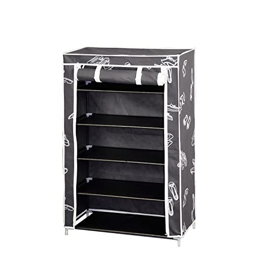 Maurer 21030605 zusammenklappbar Schuhregal Stoff TNT 61 x 30 x 90 cm Grau