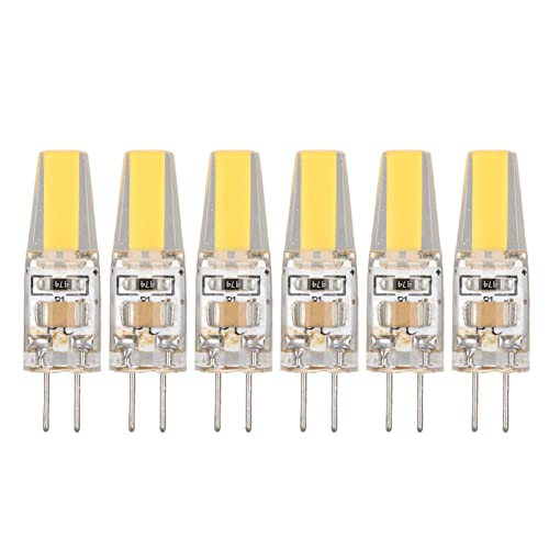 NOENNULL 6 Stück 6 W 500LM G4 LED COB Energiesparlampe Leuchtmittel für Deckenleuchte Tischlampe 220 V Warmweiß