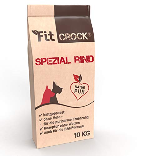 cdVet Fit-Crock Hundefutter trocken Spezial Rind Mini 10 kg purinarm getreidefrei