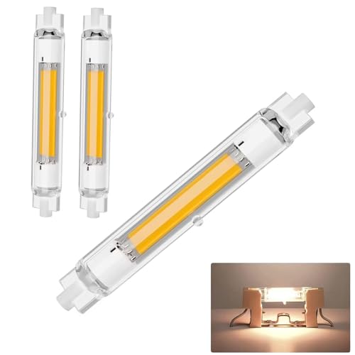 GFDYTG R7S LED 118mm Dimmbar Glühbirne 30W R7s Led Lampen COB 118mm Ersatz für 300W Halogenstab Naturweiß 4500K 3000LM Kein Flackern Led Stab 360 Strahlbeleuchtung AC 220-240V 2er Pack