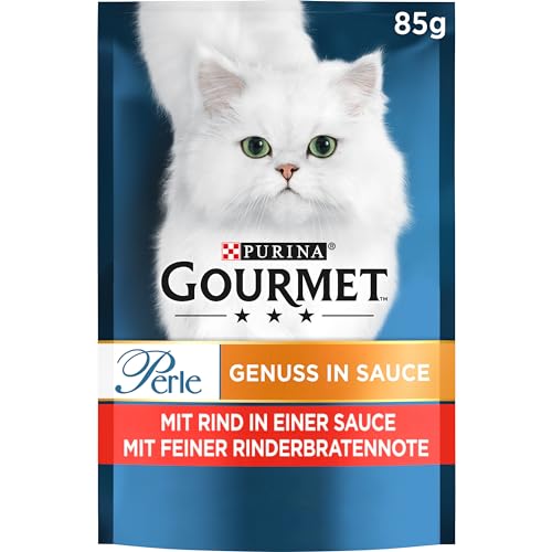 Gourmet Gourmet PURINA GOURMET Perle Genuss in Sauce Katzenfutter nass mit Rind 26er Pack 26 x 85g