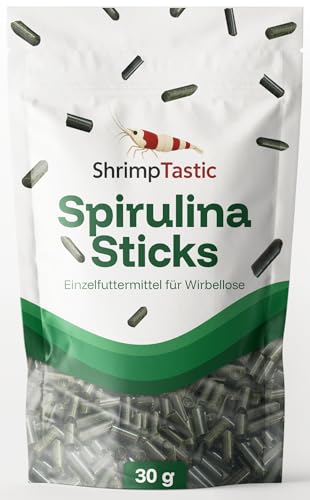 Spirulina-Sticks 30g für Garnelen Welse Krebse Schnecken Wirbellose