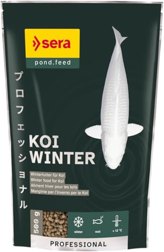 sera Koi Professional Winter 500 g sinkendes Koifutter Winterfutter Teichfutter für Wassertemperaturen unter 12 C leicht verdaulich mit reduziertem Kohlenhydratanteil stärkt Abwehrkräfte