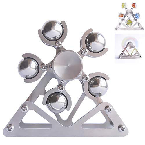 DMaos Ferris Wheel Fidget Spinner Kinetic Desk Toys Spin mit Ständer Metall Edelstahl Premium Geschenk Figit Spielzeug für Erwachsene Kinder