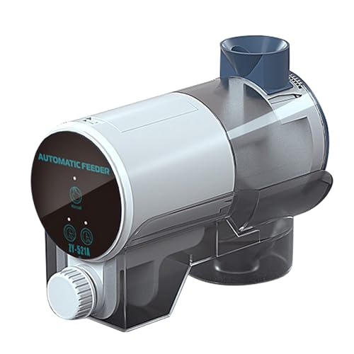 ZDETGU Automatischer Fischfutterautomat mit Timer Elektrischer Futterspender für Aquarien und Aquarien Portionieren Sie Dual-Modi Batteriebetriebene Zuverlässige Fütterungslösung für