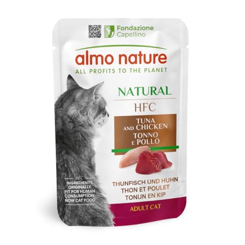 almo nature HFC Natural Katzenfutter nass   Thunfisch und Huhn 24er Pack 24 x 55 g