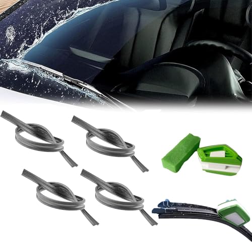 WHLYQF 4 Stück Scheibenwischer Gummi Für Renault Captur II SUV Zen Intens J5 Scheibenwischergummi Ersatz mit Scheibenwischer Schneider