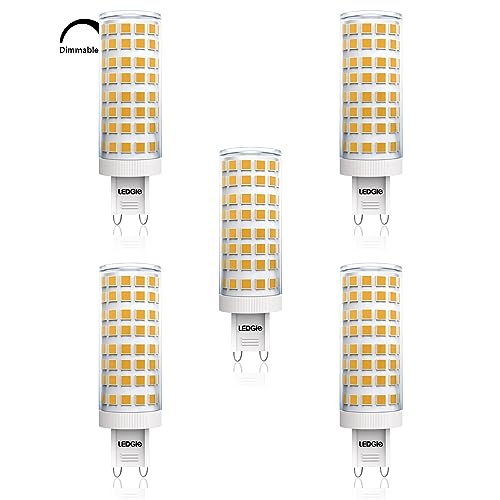 LEDGLE G9 LED 10W LED Lampen mit 360 Abstrahlwinkel LED G9 Dimmbar 900LM G9 LED Leuchtmittel AC 230V LED G9 Enegiesparende Ra80 LED Steckbirnen fÃ¼r HÃ¤ngelampen Wandlampen Tischlampen 5 StÃ¼ck