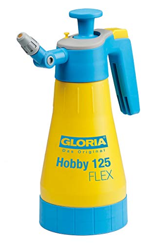 GLORIA Drucksprüher Hobby 125 FLEX 1 25 L Sprühflasche Gartenspritze Handsprüher mit flexibler Lanze 360 -Sprühfunktion