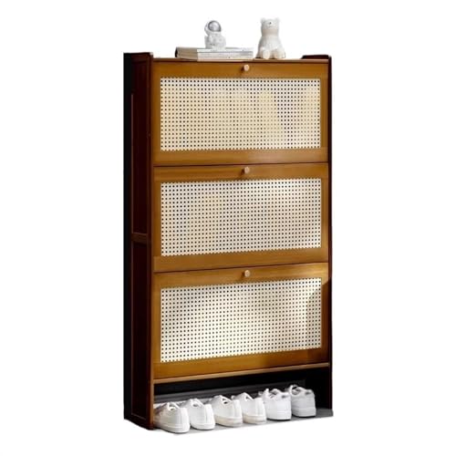  Schlanker for Eingangsbereich Schuh Klappschubladen freistehender for Schrank Flur Schlafzimmer Color B Size 70x17x120CM