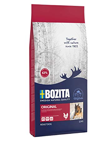 BOZITA Original Hundefutter - 12 kg - nachhaltig produziertes Trockenfutter für erwachsene Hunde - Alleinfuttermittel