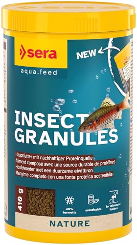 sera Insect Granules 1.000 ml 410 g Hauptfutter mit Insektenmehl für Zierfische Nachhaltig ohne Farb- und Konservierungsstoffe Tierisches Protein aus Schwarzer Soldatenfliegenlarve