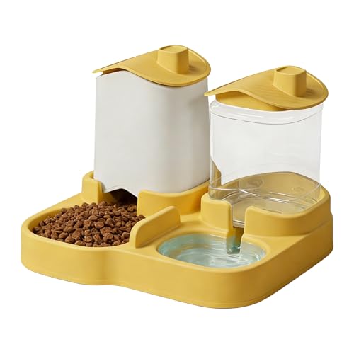 Automatischer Futterautomat Und Wassertränke Für Katzen Auslaufsicherer Wassernapf Trinkbrunnen Haustiere Kaninchen Hunde Welpen Kätzchen zur Fütterung Multipurpose Outdoor Indoor Utility
