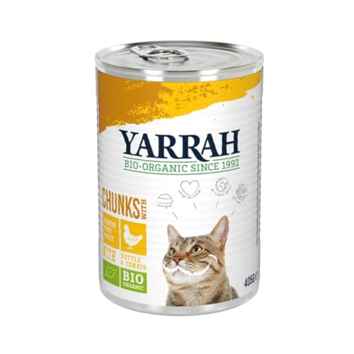 Yarrah - Cat Food Chicken Nettle Tomato in Sauce Bio 12x405g